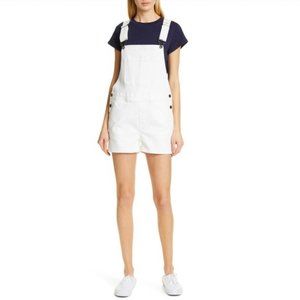 Frame Shorts Overalls White Romper Le Garçon Size XL New w/Tag